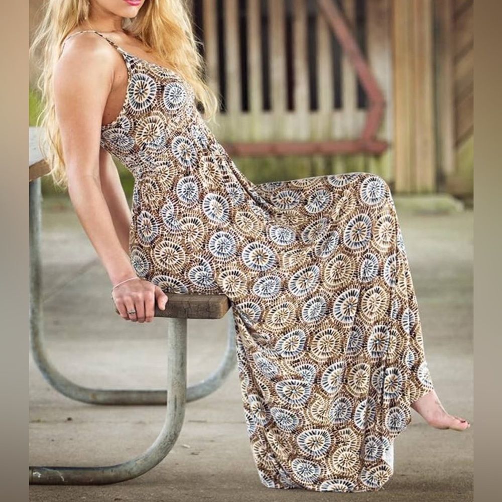VTG Bordeaux Los Angeles Maxi Dress S
